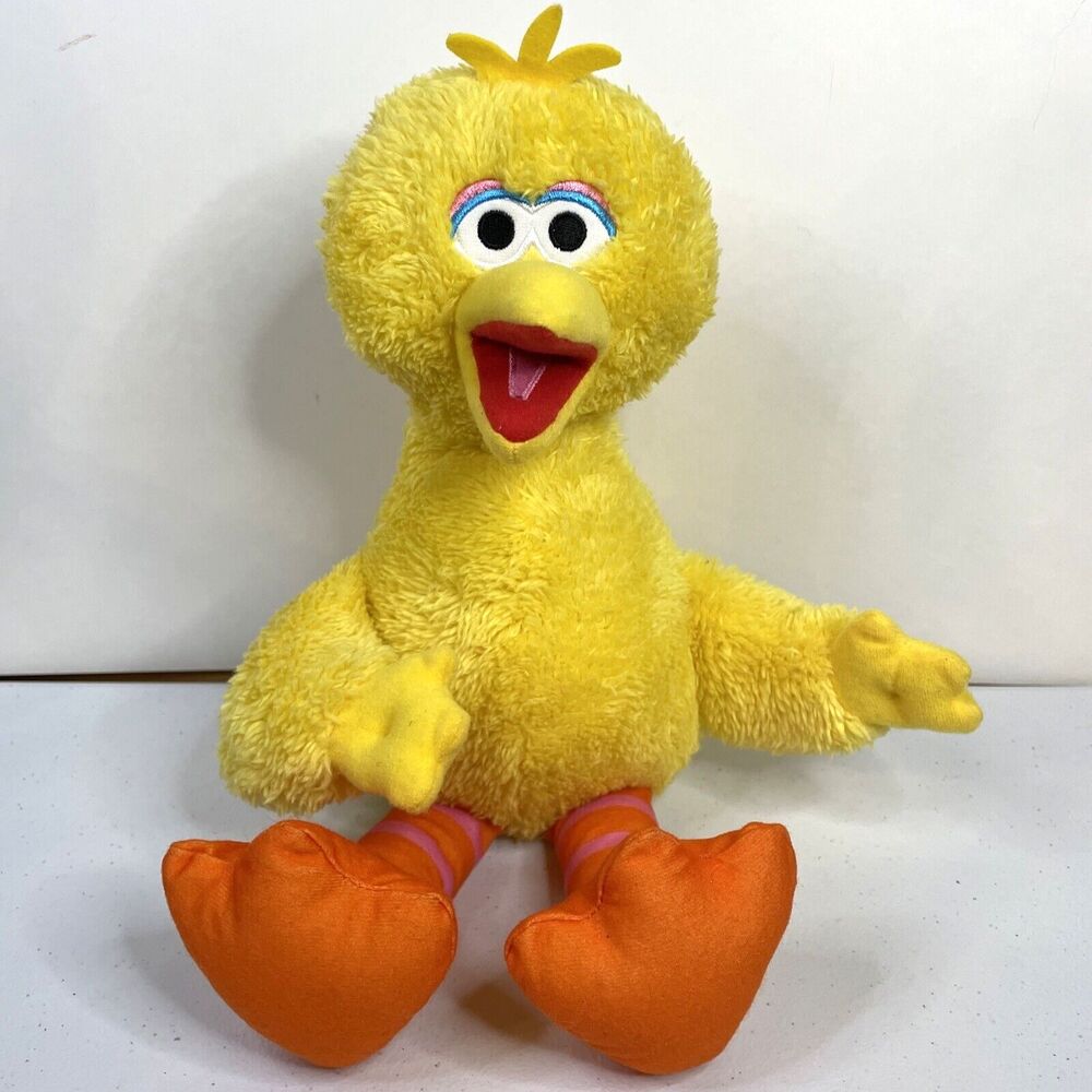 Kohls Cares Sesame Street Big Bird Yellow Plush Soft Stuffed Doll Toy 14" GUC